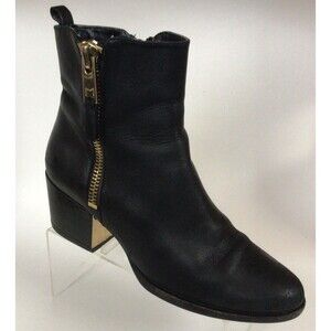 MARC FISHER (Size  6 M) Bartly Leather Ankle Boots, Black